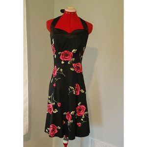 Dresstells 50s Women Cocktail Halter Dress